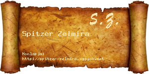Spitzer Zelmira névjegykártya